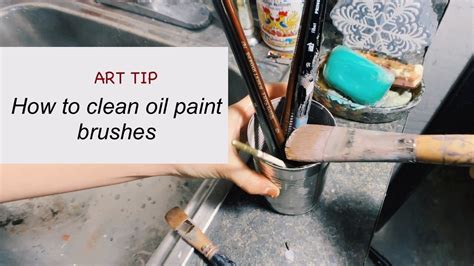 metal box for cleaning oil paint from brushes|how to clean oil paint.